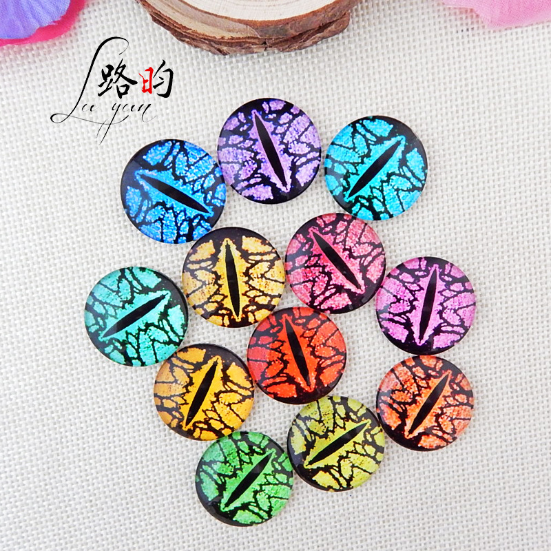 Accesorios decorativos de ojo de serpiente con gemas y cristales para manualidades y adhesivos