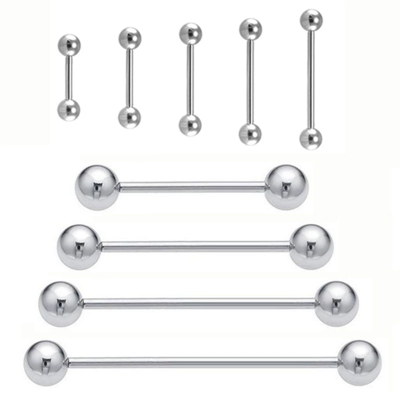 Трансграничная горячая Распродажа 14 г из нержавеющей стали для ушей для ногтей язык для ногтей мост для ушей Инь кольцо для ногтей для груди женское кольцо для груди