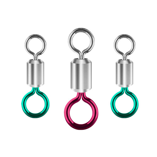 Lake Shore Double Color Mother and Child Ring High-Speed Fishing Tackle Equipment Competitive Black Pit Strong Pulling Force Eight-character Ring