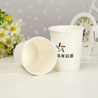 跨境 直销一次性环保广告纸杯豆浆奶茶咖啡纸杯定 制纸杯源头厂家