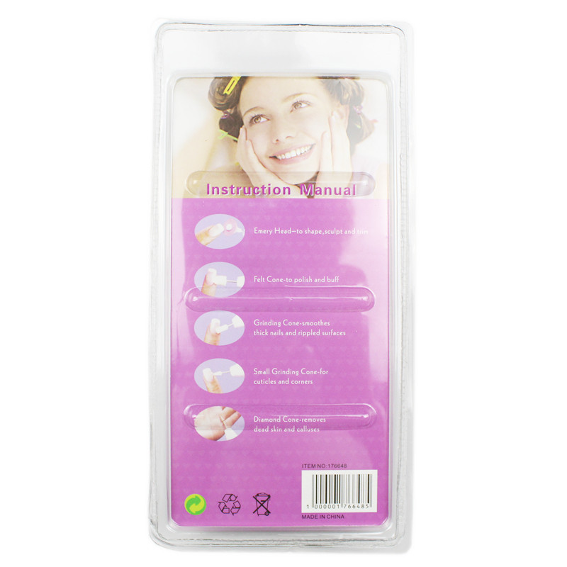 Mini Pulidora de Uñas Eléctrica Portátil — Set de Lijado y Pulido Tipo Pluma con Doble Blíster