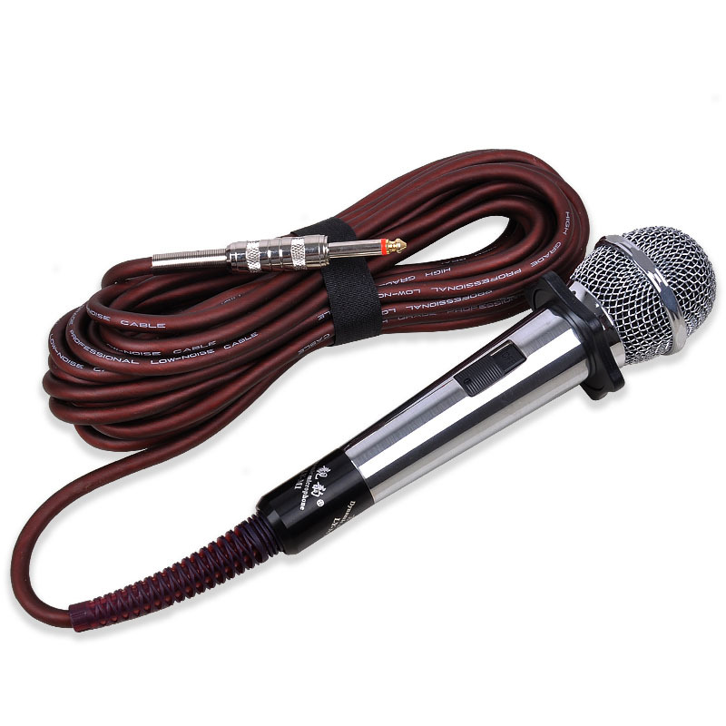 ktv戶外防嘯叫麥克風 有線話筒家用 唱歌舞台主持音響