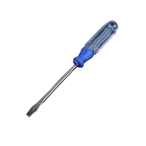 Small screwdriver Slotted cross mini 3mm small screwdriver 3*75mm spray-painted transparent crystal handle screwdriver