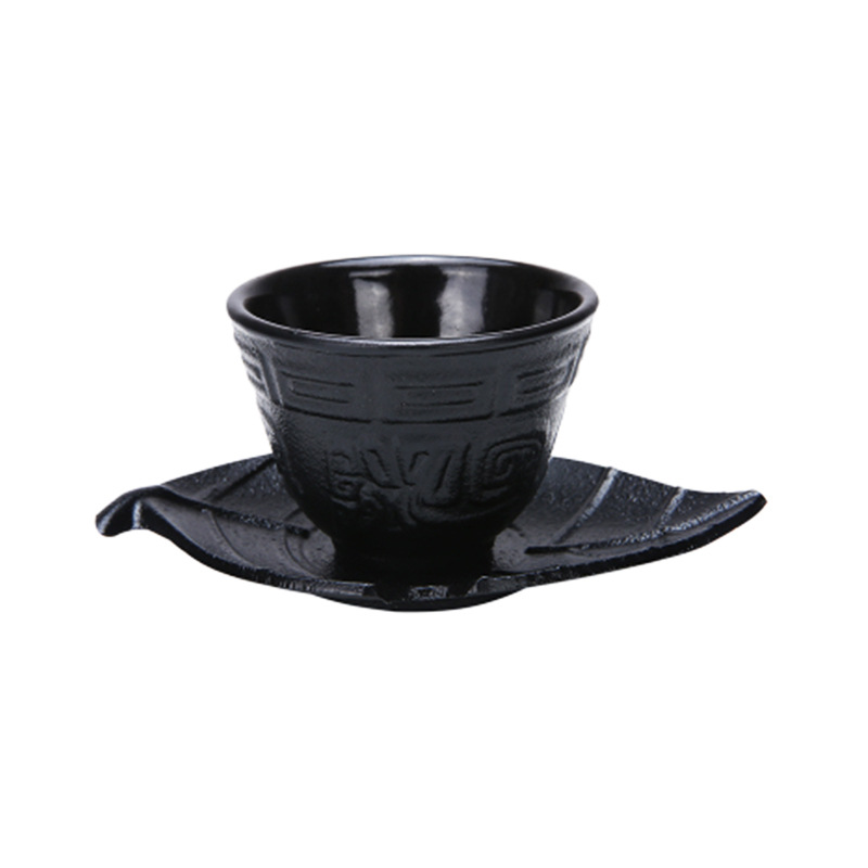 Multi-Capacidad de hierro fundido taza Comercio exterior Exportación hierro taza hierro olla taza esmalte hierro montaña juego de té taza Kung Fu taza