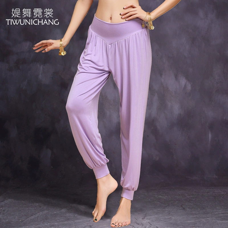 Брюки для танца живота 2020 Новая одежда для модальной практики Брюки шаровары Брюки для занятий йогой Танцевальная одежда Брюки