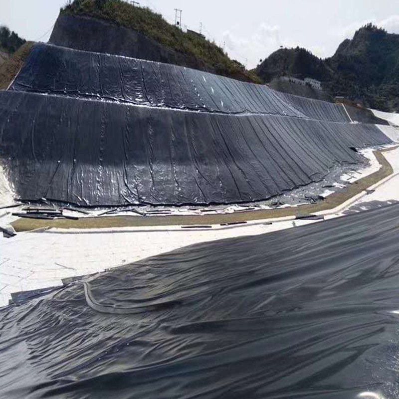 供应耐老化土工膜全新料HDPE防渗膜蓄水池黑色膜厂家