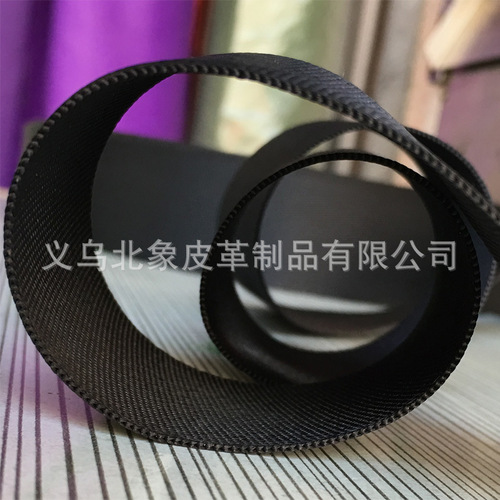 0.6MM thick manufacturer 2.5/3.8CM color black nylon plain weave dense weave imitation nylon webbing