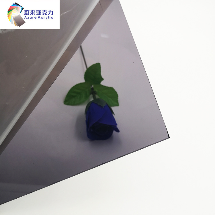 3mm半透明浅灰色亚克力板加工浅茶色有机玻璃板面板亚克力板5mm