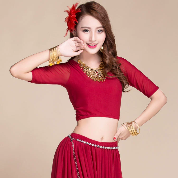 2020 одежда для тренировок танца живота костюм новый топ для танца живота одежда для выступлений костюм Топ для женщин