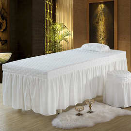 BA新款美容床罩美容院床上用品单床罩床裙夹棉