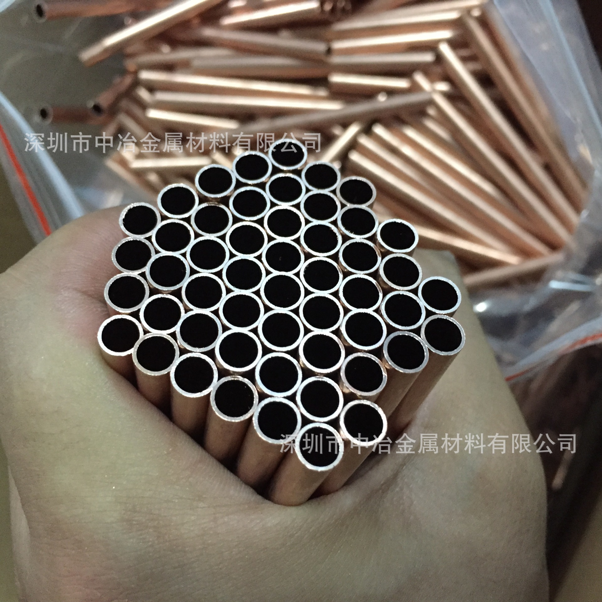 精密切割铜管H65黄铜管TP2紫铜管切管加工机械五金套管铜管切断