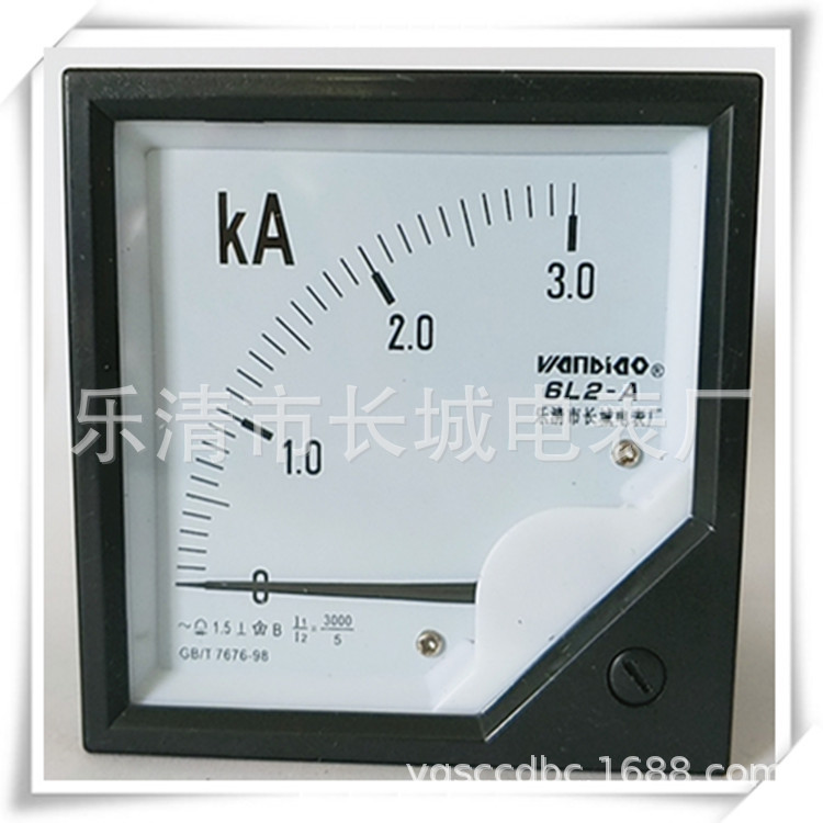 长城电表厂 6L2 3K/5A 交流指针电流表  80*80