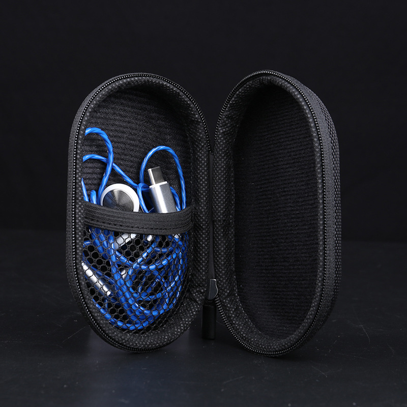 环真入耳式蓝牙耳机收纳包多功能数据线迷你整理盒便携防摔硬壳包