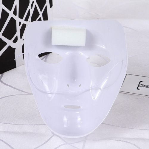 Masquerade Ghost Step Dance, Guangdong Eco-Friendly PVC White Street Dance Mask Party Masks for Men and Women Hip-Hop Masks