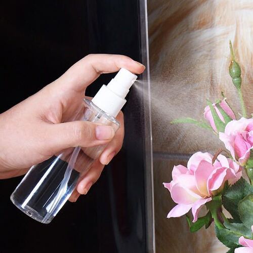 100ml Travel Fine Mist Mini Spray Bottle for Toner & Perfume, Refillable Watering Can in Plastic