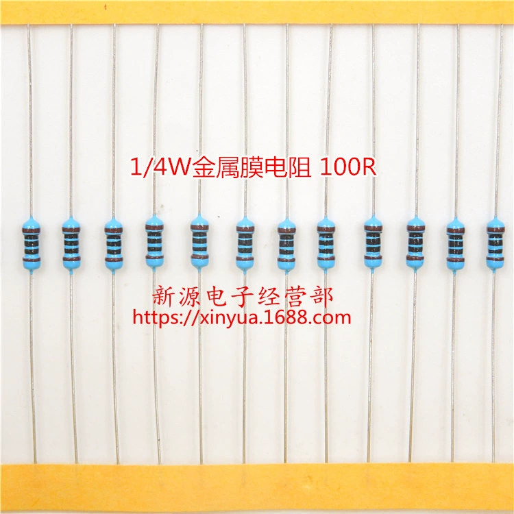 100R 100 евро 1/4W 0,25 W металлическая пленка сопротивление точность 1% точность сопротивление