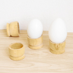 4*5cm Easter Egg Matching Tools Wood Color Wood Egg Stand Ornament Wood Egg Stand CD-DT1