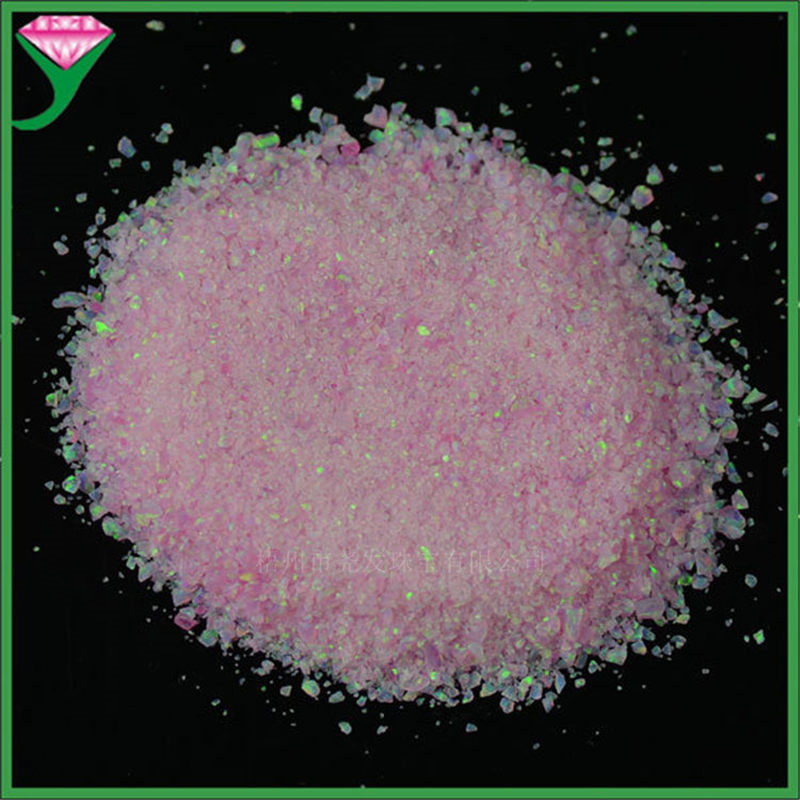 Artificial synthetic opal powder irregular gradient nail brightening powder pink nail jewelry Opal gravel Artificial synthetic opal powder irregular gradient nail brightening powder pink nail jewelry Opal gravel