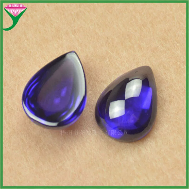 Mixed -color purple -blue pear -shaped plain flat gem drip Flat egg noodle noodle cubic oxidation nude stone