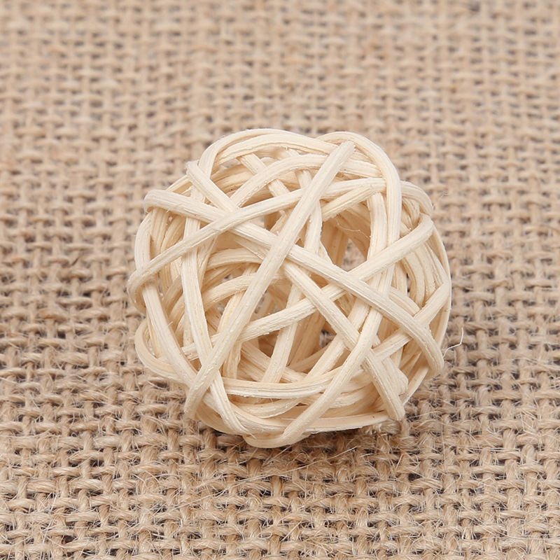 Natural 3Cm/Cm Rattan Ball Aromatherapy Natural Plant Handmade Decorative Ball Volatile Accessory Simulated Green Plant