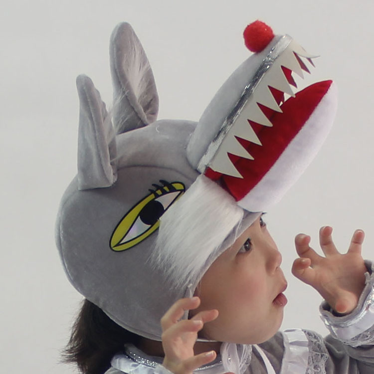 Estudiante etapa rendimiento niños padre-hijo rendimiento tocado dibujos animados animal León Zorro elefante oso modelado sombrero