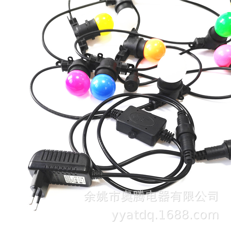 厂家-LEDPC球泡灯线/低压IP54防水灯酒吧KTV跑马灯串线防水电源线
