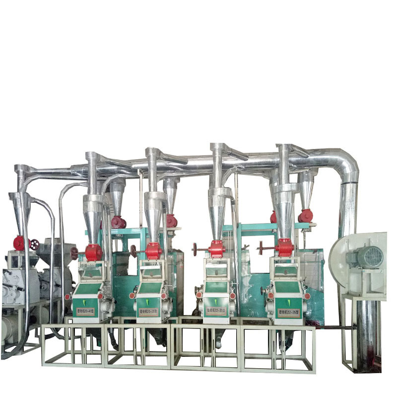 平筛磨粉机组 小型磨面机日加工30吨小麦成套面粉机械设备