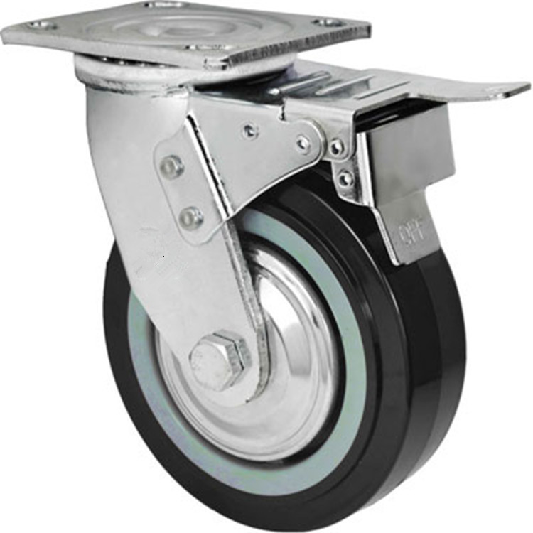 厂家制造，聚氨酯脚轮脚手架脚轮.推车万向脚轮.不绣钢脚轮带刹车