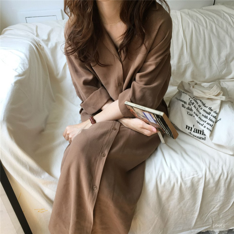Solid color trench coat