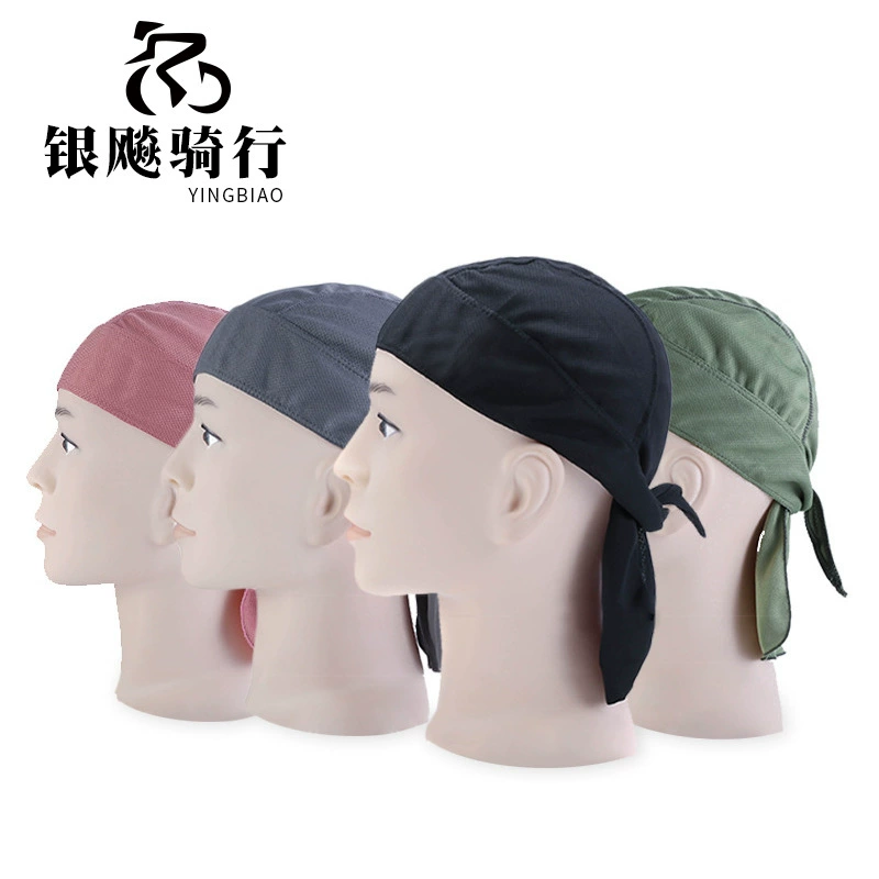 Летняя тонкая Пиратская шапка для верховой езды на открытом воздухе Быстросохнущий Спортивный Платок Впитывающий пот Дышащий солнцезащитный крем Головной убор Пиратский платок