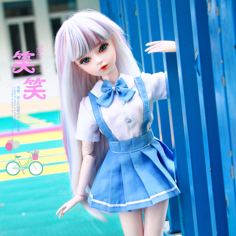 60.3cm Generation Open Head Change Makeup Children Toys Doll Princess Girl Playset Box Birthday Gift