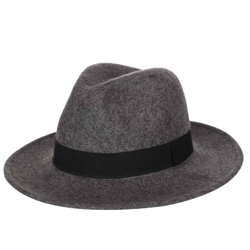 Sombrero de copa de lana pura 2021 Otoño e Invierno Caballero retro cómodo transpirable cálido sombrero de moda directo de fábrica bolsa de ayuda para el cabello