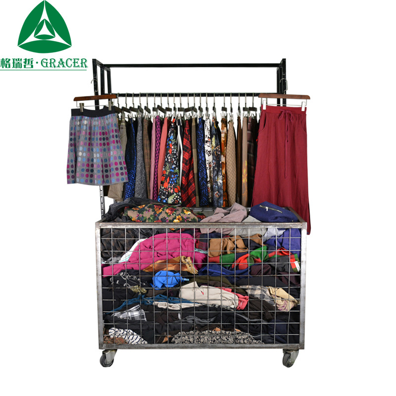 二手衣服旧衣服直供尼日利亚杂款冬季半身裙经典格子百褶裙 混批