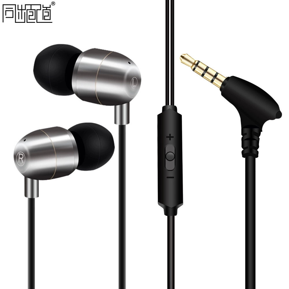 Ceramic shell wired headphone ring porcelain speaker dynamic coil piezoelectric dual unit 3.5 socket mobile phone universal