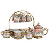 Coffee ceramics, afternoon tea, tea set, suitable for import, European style, 15 pieces, Birthday gift
