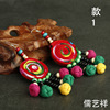 Ethnic cloth from Yunnan province, earrings handmade, wholesale, ethnic style, flowered