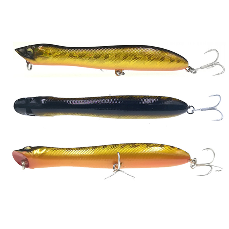 Fuente de la fábrica 12,5 cm/20g cebo de plástico falso cebo onda mentir cebo duro largo tiro onda cebo de pesca