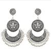 Fashionable retro ethnic earrings, trend accessories, bright catchy style, European style, ethnic style