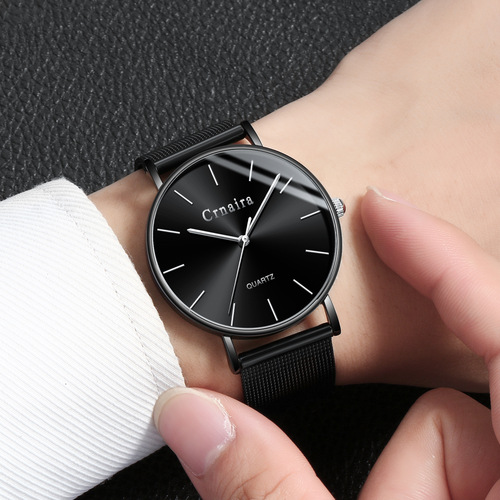 Swiss New Model Korean Version Minimalist Men's Quartz Watch Fashion Waterproof Direct Factory Sales Watch Wholesale