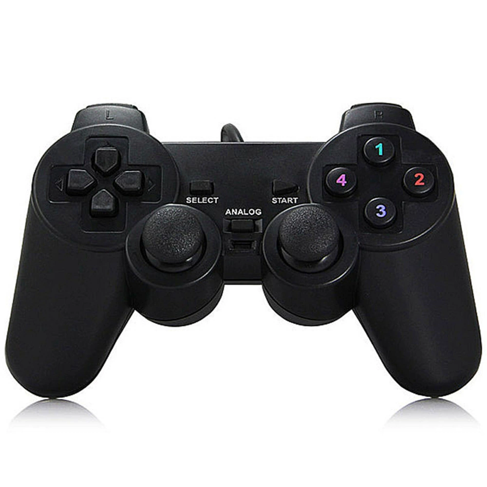 [USB-геймпад PS2 внешне одно-дорожечный проводной контроллер для ПК, аркадный джойстик, проводной геймпад]