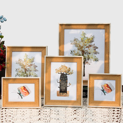 Nail art display photo stand plus photos 7 8 inch 10 inch 12 inch A4 American retro picture frame wall hanging