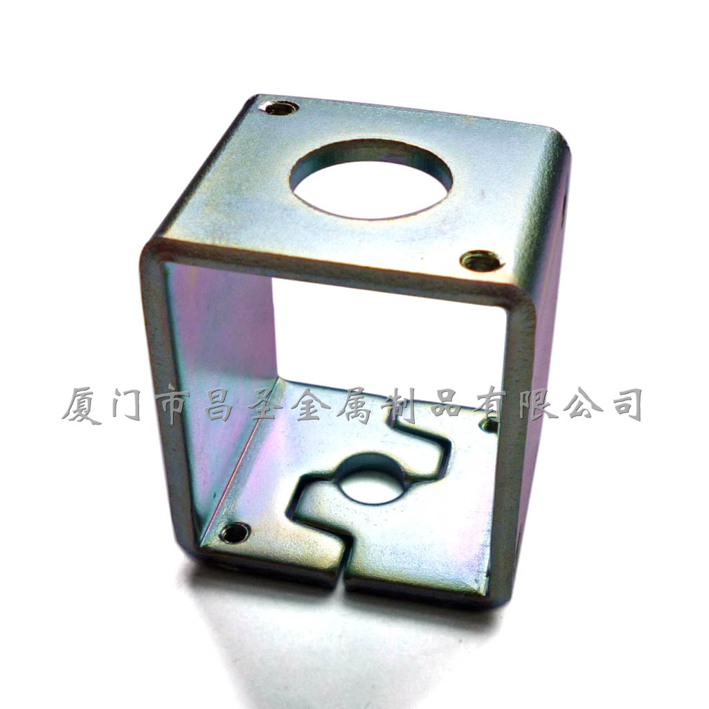 厦门五金冲 压加 工厂家 加 工定 制ST12冷轧板镀三价彩锌电磁铁