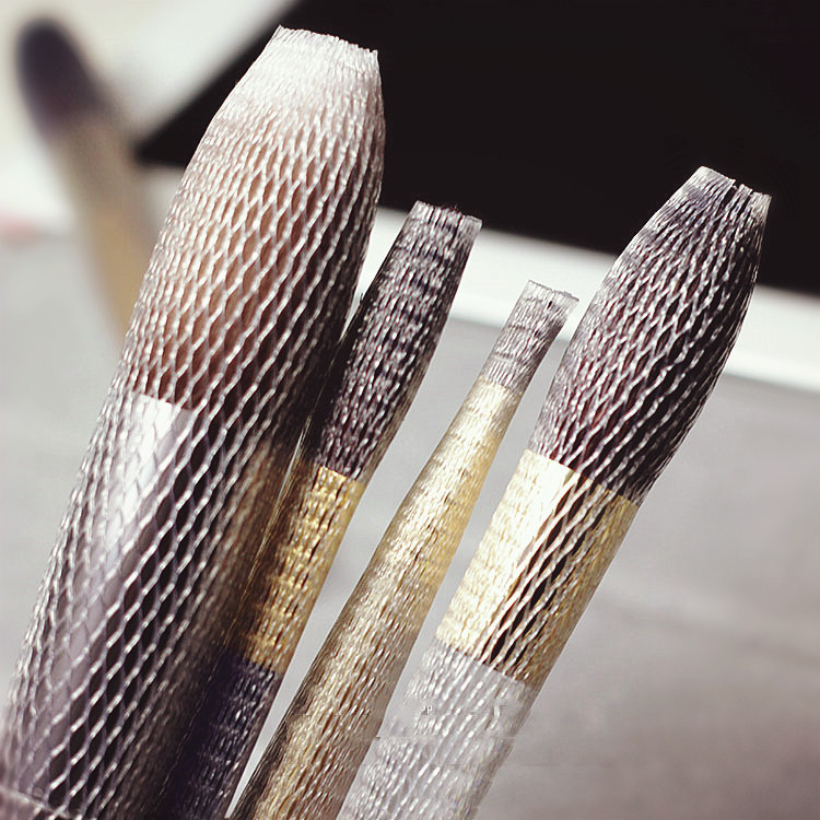 全新料化妆刷保护网塑料壳保护套化妆刷塑料防尘网兜