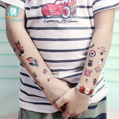 瑞卡龍跨境防水萬聖節兒童紋身貼 南瓜派對卡通紋身貼紙 tattoo