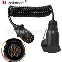 Кабель TM1103 RV спиральный, кабель для буксировки прицепов, пружинный кабель для прицепных разъемов от 7-жильного до 13-жильного.