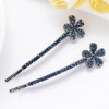 Retro hair accessory, flowered, Korean style, wholesale