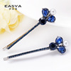 Retro hair accessory, flowered, Korean style, wholesale