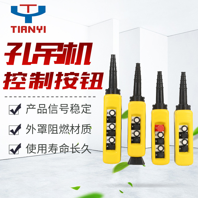 天逸XACA无线防雨型起重控制开关 单双速急停开关控制按钮