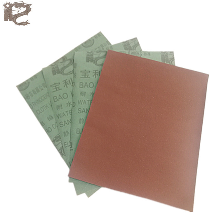 厂价批发宝利牌水砂纸800#-1500#棕刚玉极锐砂纸静电植砂耐水砂纸