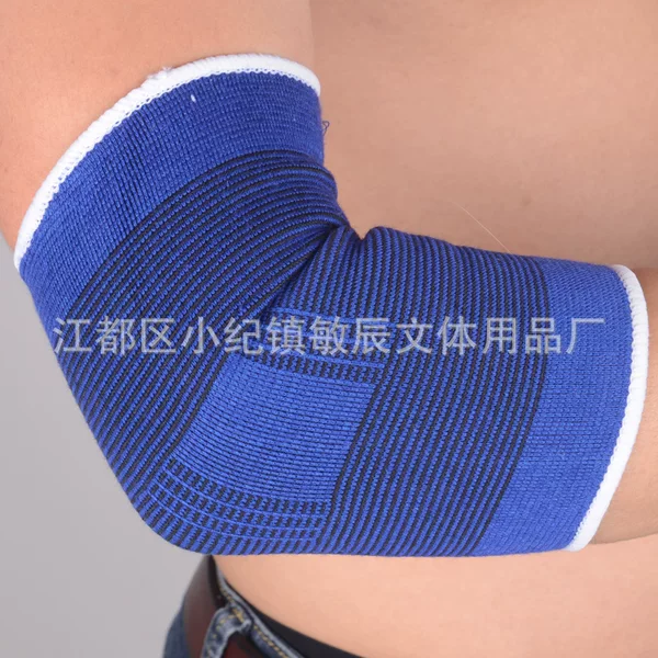 Four-sided elastic sports elbow protection cold-proof warm arm protection unisex knitted elbow support wholesale